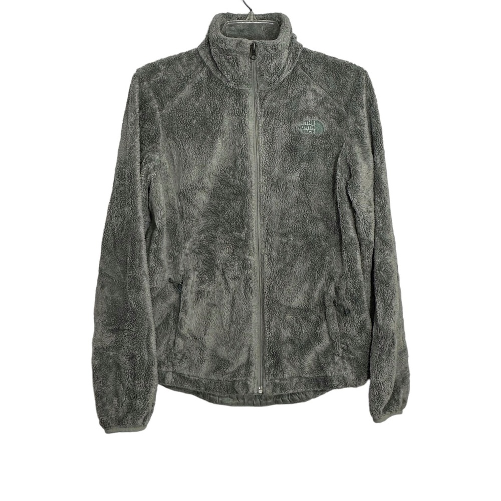 The North Face Women’s Full Zip Sweater Small Green/Grey